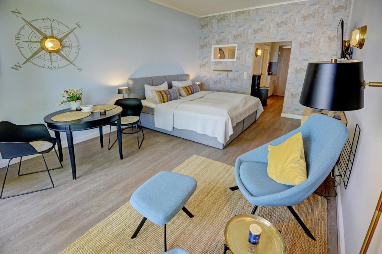 Fewo1846 Intermar - Marina Del Rey - Elegantes Studioapartment Mit Meerblick Und Eigenem Strandkorb Glücksburg Екстериор снимка