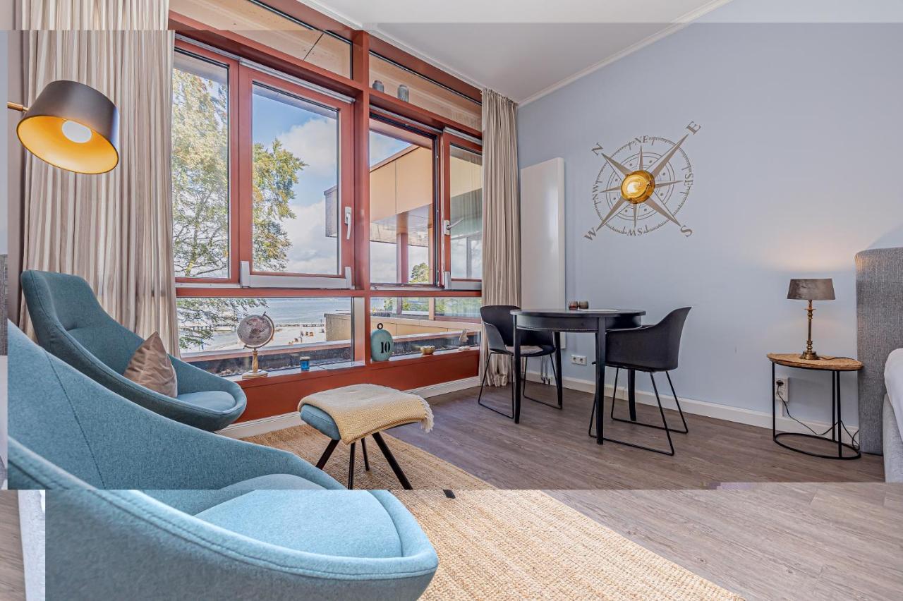 Fewo1846 Intermar - Marina Del Rey - Elegantes Studioapartment Mit Meerblick Und Eigenem Strandkorb Glücksburg Екстериор снимка