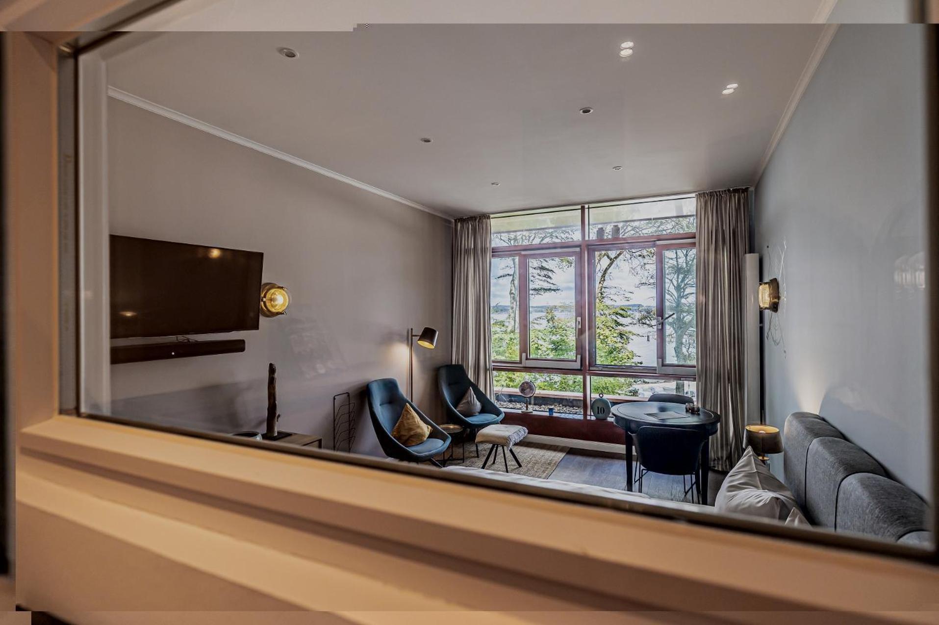 Fewo1846 Intermar - Marina Del Rey - Elegantes Studioapartment Mit Meerblick Und Eigenem Strandkorb Glücksburg Екстериор снимка